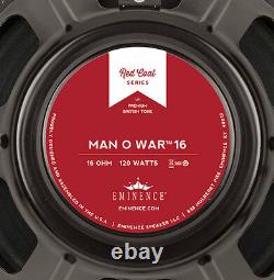 Eminence Man O War 12 Guitar Speaker Red Coat 16 Ohm 120w Rms 101db Replacemnt