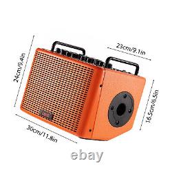 Enceinte de guitare acoustique rechargeable portable de 40W pour guitare électrique H0U0