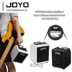 Ensemble d'amplificateur combo basse 30W avec cordon d'instrument mono CM-04 6,35 mm de 15 pieds