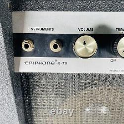 Epiphone Vintage années 1970 E-70 Amplificateur de combo de guitare à l'état solide avec Tremolo