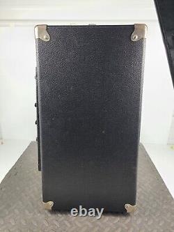 Équipement audio vintage Evans Custom Amplifier en bois noir (SANS HAUT-PARLEUR)