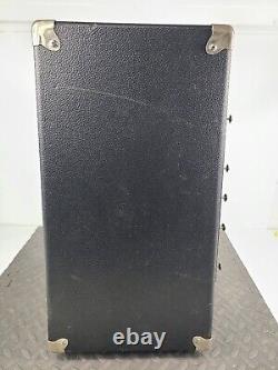 Équipement audio vintage Evans Custom Amplifier en bois noir (SANS HAUT-PARLEUR)