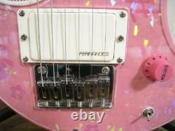 Fernandez Zo-3 Hello Kitty Guitar Avec Amplificateur Intégré Et Haut-parleurs