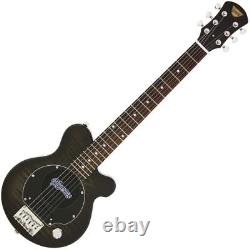 Guitare électrique Pignose PGG-200FM SBK Mini avec amplificateur intégré transparent noir