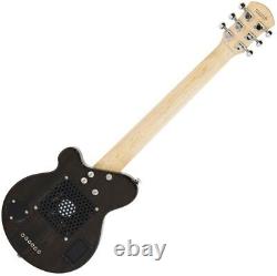 Guitare électrique Pignose PGG-200FM SBK Mini avec amplificateur intégré transparent noir