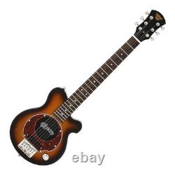 Guitare électrique mini Pignose PGG-200 BS Sunburst Marron avec amplificateur intégré, neuve