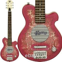 Guitare électrique mini Pignose PGG-200PL PKPL rose paisley avec amplificateur intégré