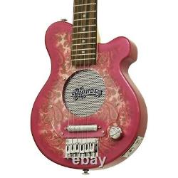 Guitare électrique mini Pignose PGG-200PL PKPL rose paisley avec amplificateur intégré