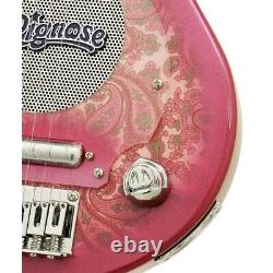 Guitare électrique mini Pignose PGG-200PL PKPL rose paisley avec amplificateur intégré