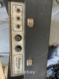 Harmony H400a Vintage 1960s Tube Guitar Amplificateur W Jensen Haut-parleur As/is