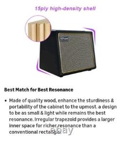 Haut-parleur Bluetooth 30 watts rechargeable portable amplificateur acoustique pour guitare