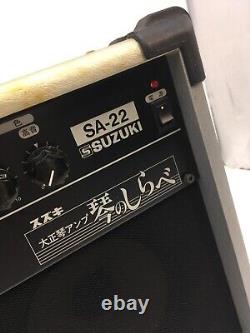 Haut-parleur d'ampli Suzuki SA-22 pour guitare Taishogoto Koto Amplificateur Utilisé en provenance du Japon