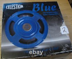 Haut-parleur de guitare Celestion Alnico Blue 16 Ohms Boîte d'origine T4436 2014 Peu utilisé Haut-parleur de guitare Celestion Alnico Blue 16 Ohms Boîte d'origine T4436 2014 Peu utilisé
