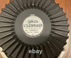 Haut-parleur vintage GAUSS 4280 12 8 ohms pour guitare, pilote de woofer EXCELLENT