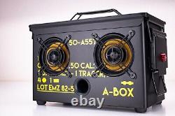 L'enceinte originale en boîte de munitions. ÉDITION LIMITÉE A-BOXT BLACK OPS 50 CAL