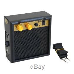 Magideal Mini Guitare Haut-parleur Amplificateur Basse Amp 5w Avec Dragonne