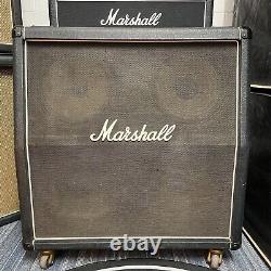 Marshall 1976 Jmp 4x12 Haut-parleur En Angle Haute Puissance 120w Modèle #1982 Noir