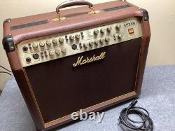 Marshall AS100D Soloist, amplificateur pour guitare acoustique à 2 canaux, 100 watts, marron
