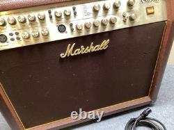 Marshall AS100D Soloist, amplificateur pour guitare acoustique à 2 canaux, 100 watts, marron