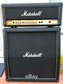 Marshall Amp Avt 50 Head Et Un Amplificateur De Haut-parleur De Guitare 200 Watt Avs 412 Cab