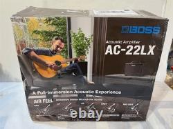 NOUVEAU AMPLIFICATEUR DE GUITARE ACOUSTIQUE Boss AC-22LX EN BOÎTE OUVERTE avec Module Bluetooth