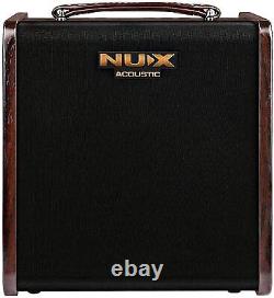 NUX Stageman II AC-80 Amplificateur de guitare acoustique portable Bluetooth de 80 Watts