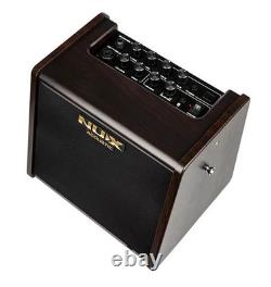NuX AC-25 amplificateur de guitare acoustique portable de 6,5 pouces, 25 watts, alimenté par batterie