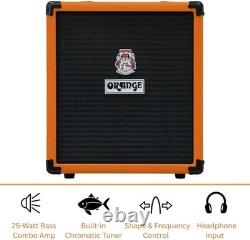 Orange Crush-Bass-25 - Caisson d’amplification électrique filaire pour basse et guitare, 25 watts