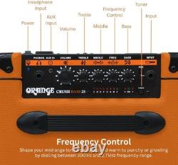 Orange Crush-Bass-25 - Caisson d’amplification électrique filaire pour basse et guitare, 25 watts