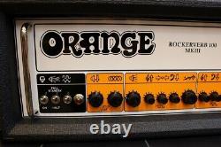 Orange Rockerverb 100 Mkiii Tête Haut-parleur Noir Commutateur De Pied De Câble