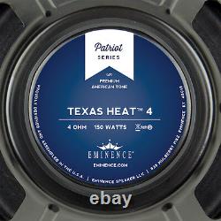 Paire Eminence Texas Heat 12 Guitar Speaker Patriot 4ohm 99db 2vc Remplacement