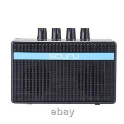 Portable Guitar Bass Mini Amplificateur Deux Haut-parleurs Usb Rechargeable 18650 Batterie