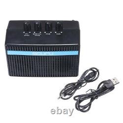 Portable Guitar Bass Mini Amplificateur Deux Haut-parleurs Usb Rechargeable 18650 Batterie