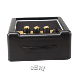 Portable Mini Guitare Électrique Amplificateur Haut-parleur Haut-parleurs Amp 3w Noir + Or