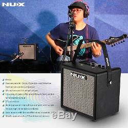 Portable Mini Guitare Électrique Amplificateur Haut-parleur Haut-parleurs Amp 8w 3 Effets Y5r0
