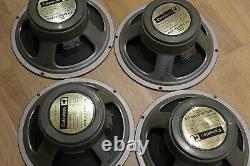 Quad Of Celestion 1973 G12h T1217 75hz Haut-parleurs / Haut-parleurs