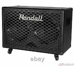 Randall Rg212 2x12 100 Watts 8 Ohm Guitar Speaker Cabinet Avec Steel Grill