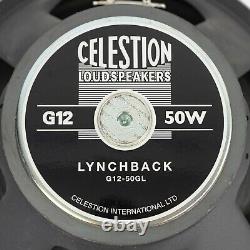 Remplacement du haut-parleur de guitare Celestion G12-50GL Lynchback 12 / 50 Watts / 8 Ohms.