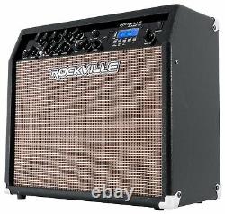 Rockville G-amp 40 Amplificateur De Guitare Amplificateur 10 Haut-parleur/bluetooth/usb/footswitch+mic