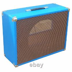 Subz 1x12 Extension Guitar Speaker Cabinet Light Blue Avec Oxblood Open