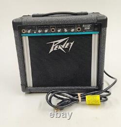 TESTÉ / FONCTIONNE 1980 Peavey Rage 108 12 Watt 1x8 Amplificateur Combo Guitare Amp Vintage