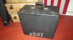 Vintage 1940s Victor Haut-parleur Et Cabinet Pour Amplificateur De Guitare De Projecteur 12 Orig