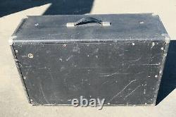 Vintage 1960 Fender Bandmaster 2x12 Piggyback Président Amp Unité Cabine Cabinet