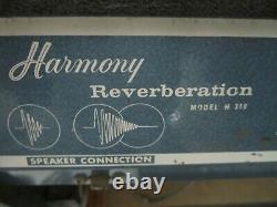 Vintage 1961 Harmony 310 Unité Externe Reverb W Jensen 10 Président
