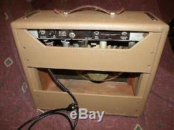 Vintage 1962 Fender Tube Brownface Princeton Amplificateur De Guitare Haut-parleur Avec 12