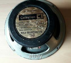 Vintage 1970's Celestion G12h Full-range Speaker 8 Ohm 30w Made In England