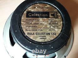 Vintage 1970's Celestion G12h Full-range Speaker 8 Ohm 30w Made In England