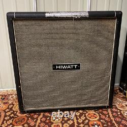 Vintage 1971 Hiwatt Se4122 4×12 Amplificateur De Guitare Haut-parleur Cabinet Avec Fane 12242