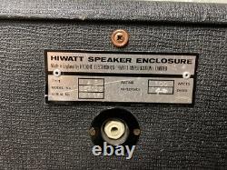Vintage 1971 Hiwatt Se4122 4×12 Amplificateur De Guitare Haut-parleur Cabinet Avec Fane 12242