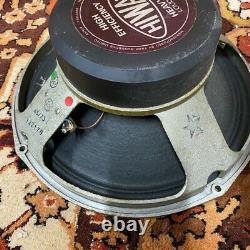 Vintage 1973 1970s Hiwatt Fane 122170 Purple Label Speaker Driver Original Cone